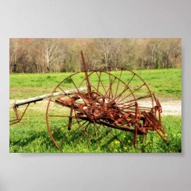 Alter Bauernhof Tiverton Rhode Island Poster (Vorne)