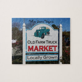 Alter Bauernmarkt, personalisieren Sie mit Ihrem T Puzzle