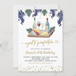 Alter bis Perfection Charcuterie Erwachsene Geburt Einladung