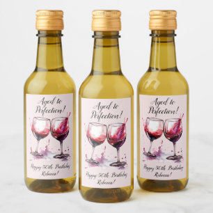 Alter bis Perfektion Individuell anpassbarer Wein  Weinetikett