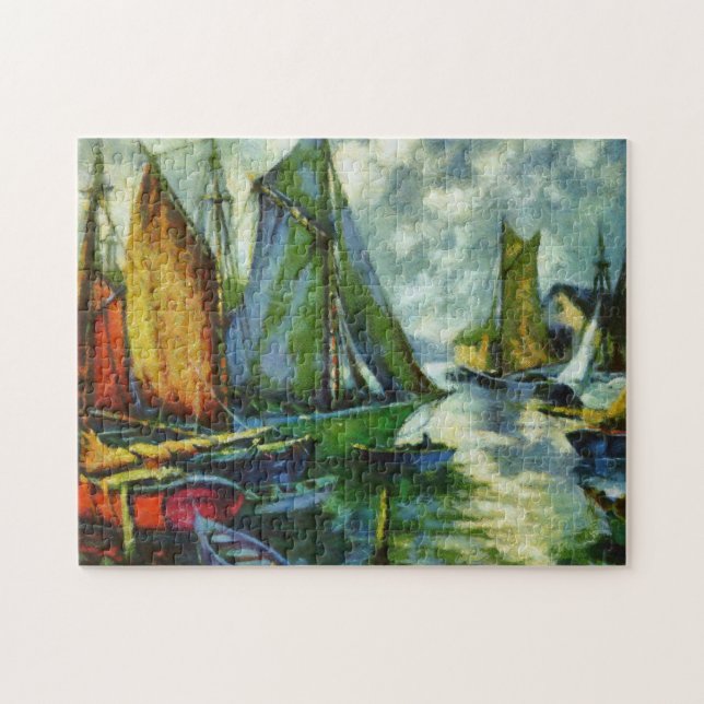 Alter Boots-Hafen Puzzle (Horizontal)