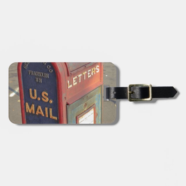 Alter Briefkasten Gepäckanhänger (Vorderseite horizontal)