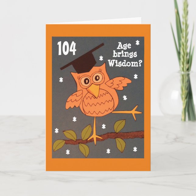 Alter bringt Weisheitskarte Karte (Vorderseite)