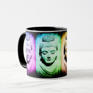 Alter Buddha - Mehrfarbige Tee/Kaffee-Tasse Tasse