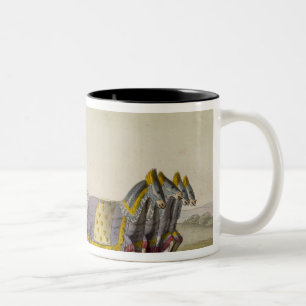 Alter chinesischer KriegChariot, von 'Le Costume Zweifarbige Tasse