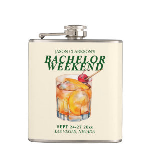 Alter Cocktail Bachelor Weekend Flachmann