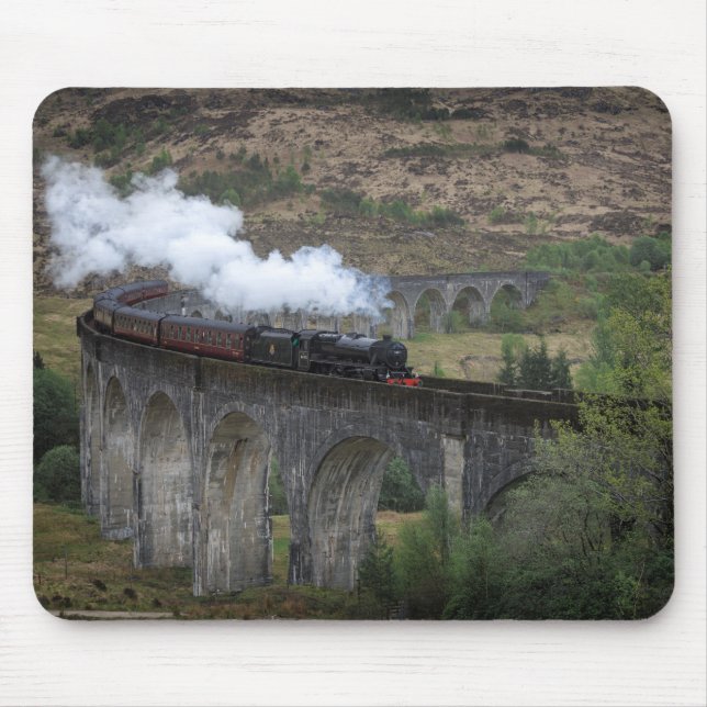 Alter Dampfzug auf Glenfinnan Viaduct Mousepad (Vorne)