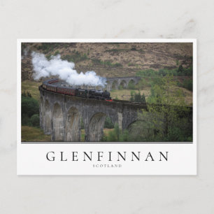 Alter Dampzug auf dem Glenfinnan-Viadukt Postkarte