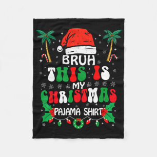 Alter, das ist mein Weihnachts-Pyjama-Shirt Lustig Fleecedecke