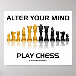 Alter Dein Mind Play Schach (Reflektives Schach-Se Poster