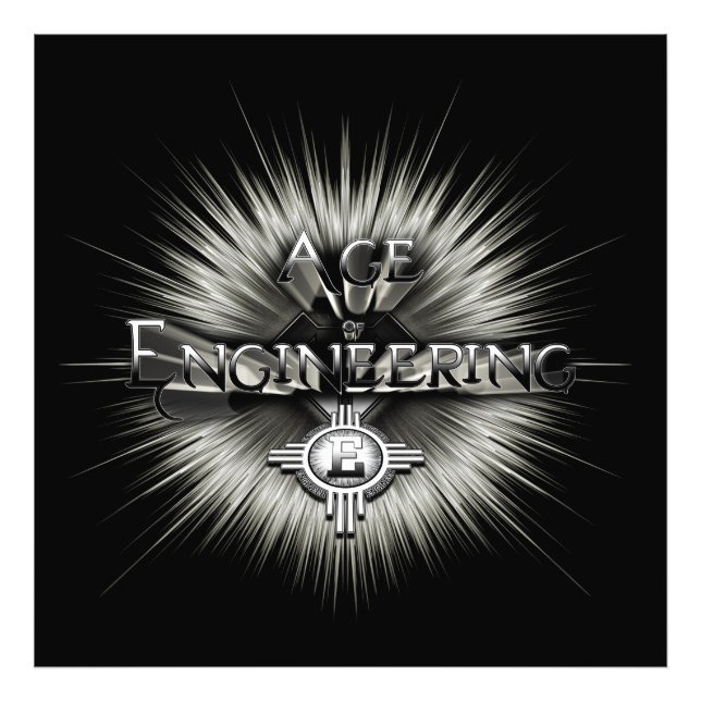 Alter der technischen Typografie Fotodruck (Vorne)