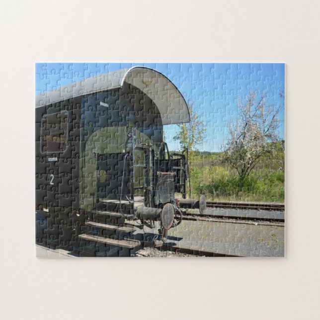 Alter Eisenbahnwagen Puzzle (Horizontal)