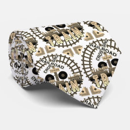 Alter Eisenbahnzug Krawatte