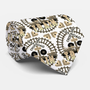 Alter Eisenbahnzug Krawatte