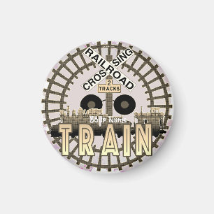 Alter Eisenbahnzug Magnet