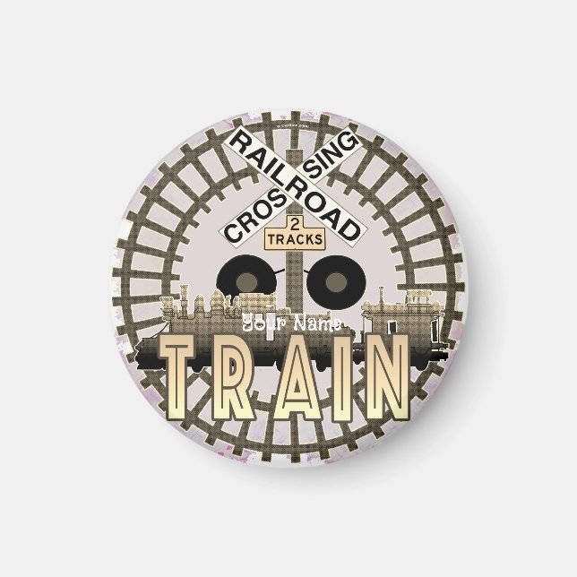 Alter Eisenbahnzug Magnet (Vorne)