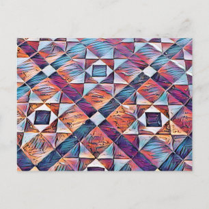 ALTER ENGLAND-TILED-BODEN POSTKARTE