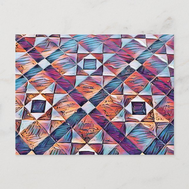 ALTER ENGLAND-TILED-BODEN POSTKARTE (Vorderseite)