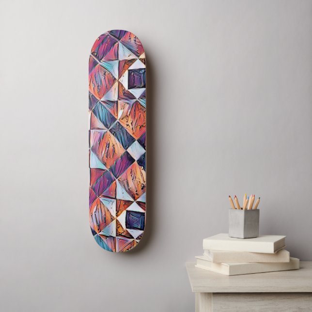 ALTER ENGLAND-TILED-BODEN SKATEBOARD (Wandkunst)
