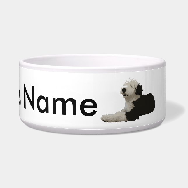 Alter englischer Schäferhund Napf (Vorderseite)