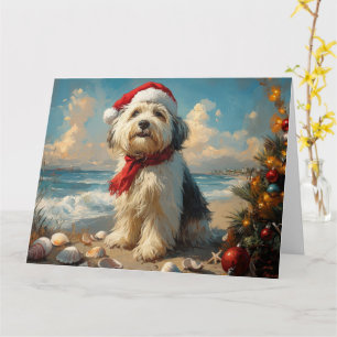 Alter Englischer Schäferhund Weihnachten Vintage S Karte