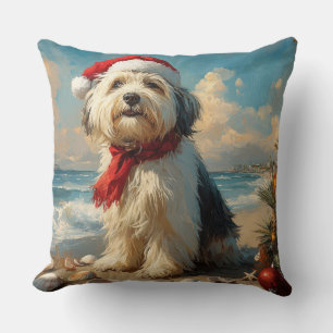 Alter Englischer Schäferhund Weihnachten Vintage S Kissen
