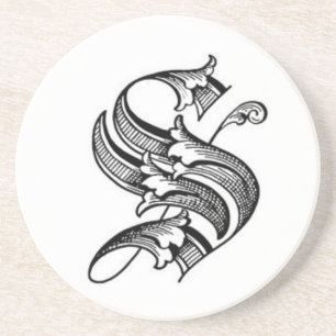 Alter englischer Untersetzer der Initialen-S