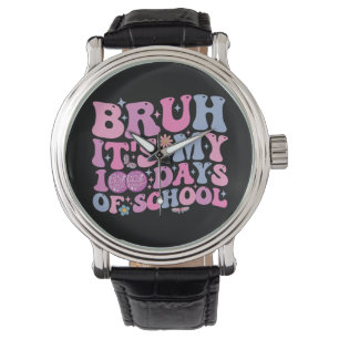 Alter, es ist mein 100. Schultag Schmetterling Dis Armbanduhr