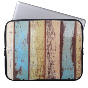 Alter farbenfroher Holz Hintergrund abstrakt,Hinte Laptopschutzhülle