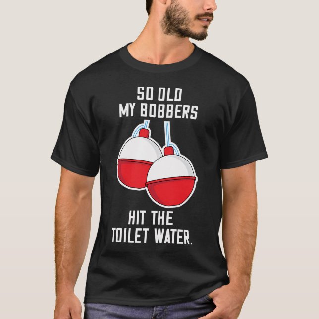 Alter Fischer Witze über schlaffe Schwimmer T-Shirt (Vorderseite)