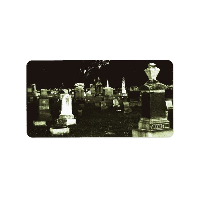 Alter Friedhof (2) Adressaufkleber (Vorne)