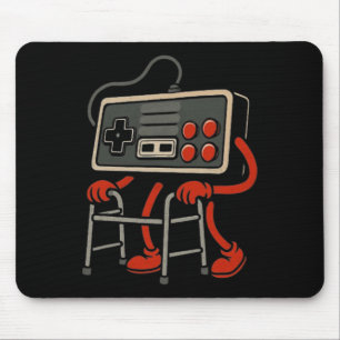 Alter Gamer Retro Videospiel Alter Gamer 80er 90er Mousepad
