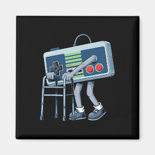 Alter Gamer Retro Videospiel Alter Gamer 80er Lust Magnet
