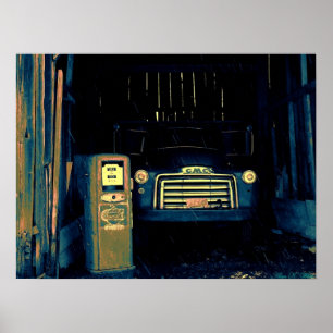 ALTER GMC-LKW POSTER