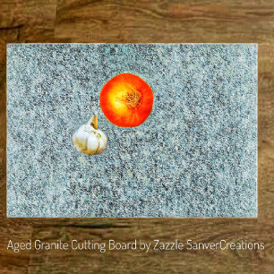 Alter Granit Schneidebrett