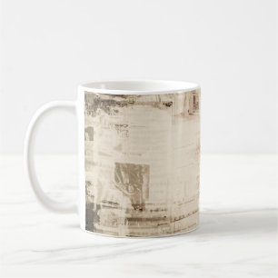 Alter grungy Papier Textur Hintergrund. Kaffeetasse