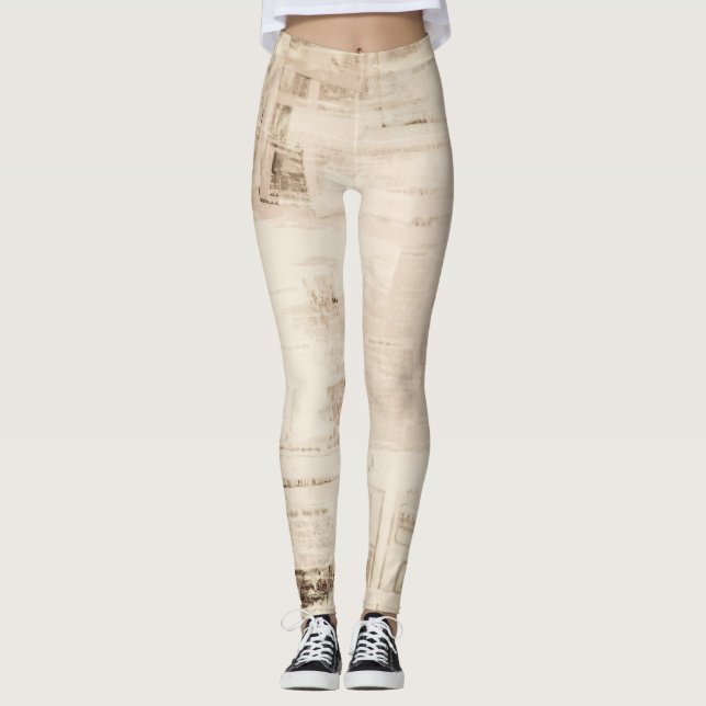 Alter grungy Papier Textur Hintergrund. Leggings (Vorderseite)