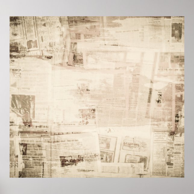 Alter grungy Papier Textur Hintergrund. Poster (Vorne)