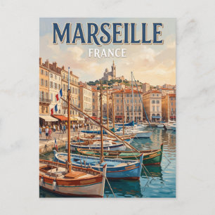 Alter Hafen Marseille Frankreich Postkarte
