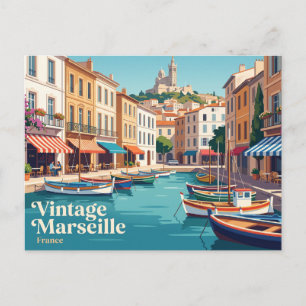 Alter Hafen von Marseille Frankreich Postkarte