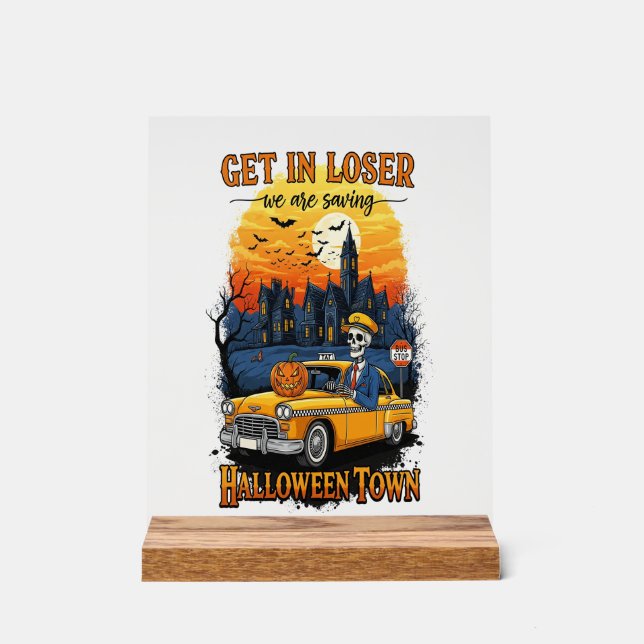 Alter Halloween-Film Acrylschild (Vorderseite)