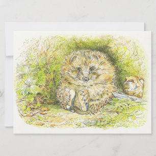 Alter Herr Prickly Pin (Igel) (von Beatrix Potter) Karte