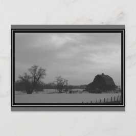 Alter historischer Stall in der Nähe von Weiser, I Postkarte