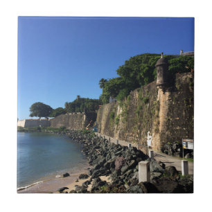 Alter historischer Standort San Juan Fliese