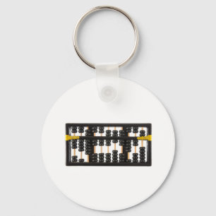 Alter Holzabacus Schlüsselanhänger