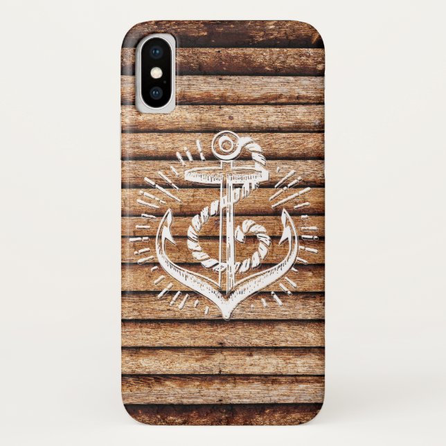 Alter Holzanker Case-Mate iPhone Hülle (Rückseite)