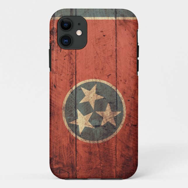 Alter hölzerner Tennessee-Flagge iPhone 5 Fall Case-Mate iPhone Hülle (Rückseite)