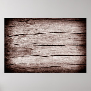 Alter Holzfußboden mit Rissen, alte Holzstruktur Poster