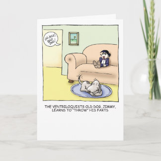 Alter Hundehumorvolle Geburtstags-Karte Karte