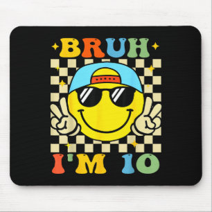 Alter ich bin 10 Jahre alt Blau Geburtstag Jungen  Mousepad